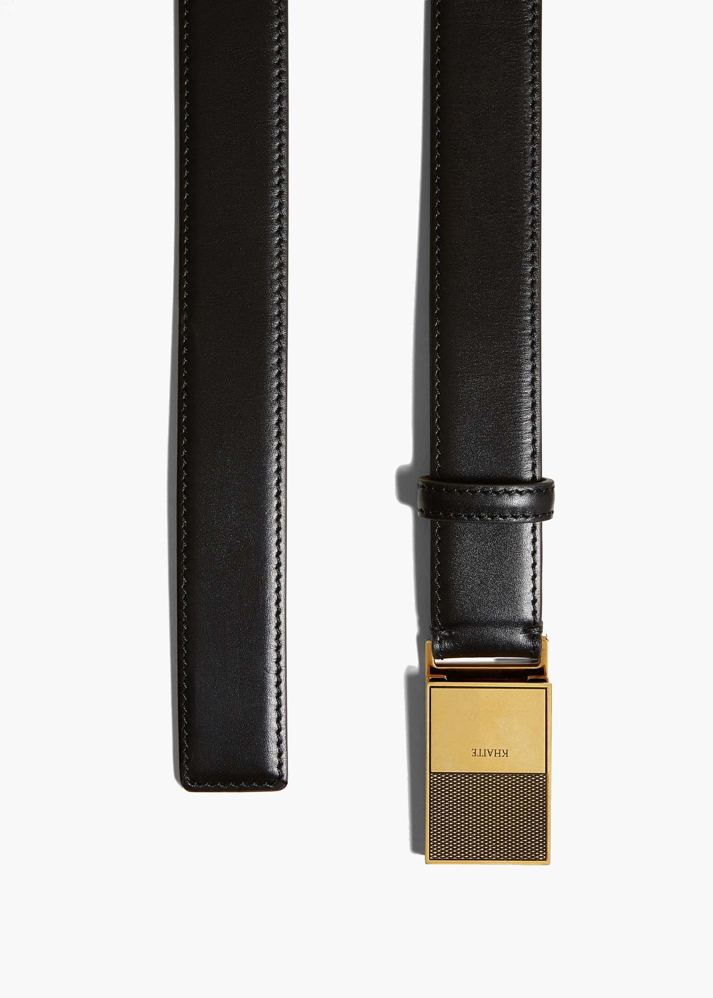 Khaite Logo Belt In Black