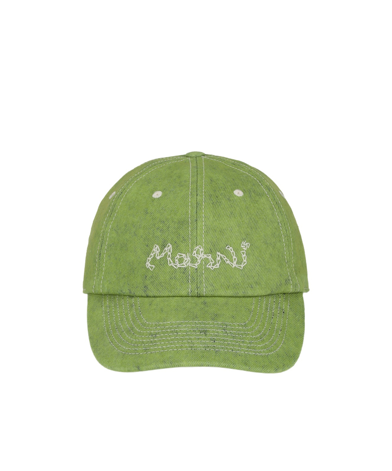 MARNI LOGO-EMBROIDERED DENIM HAT