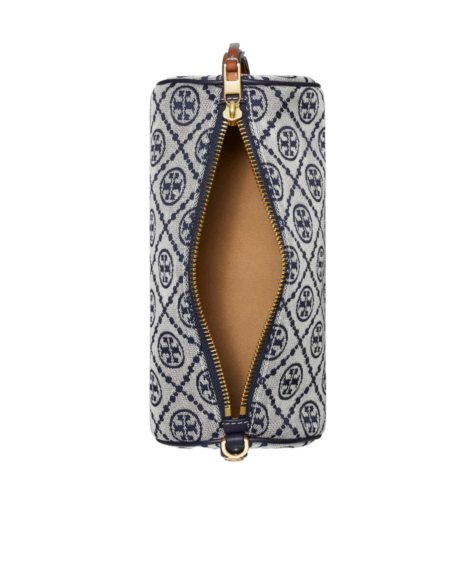 Tory Burch T Monogram Cylinder Bag In Blue
