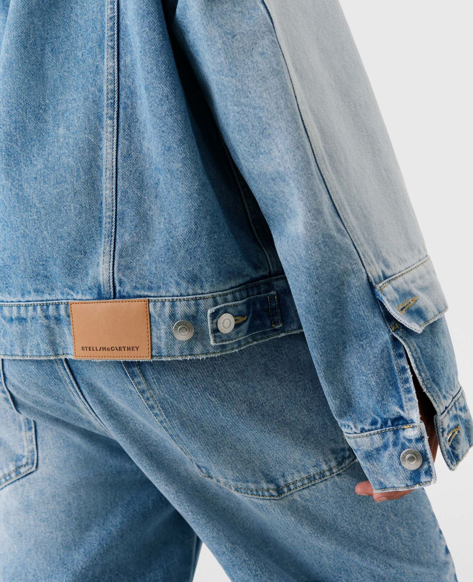 Stella Mccartney Contrast-matched Denim Jacket In White