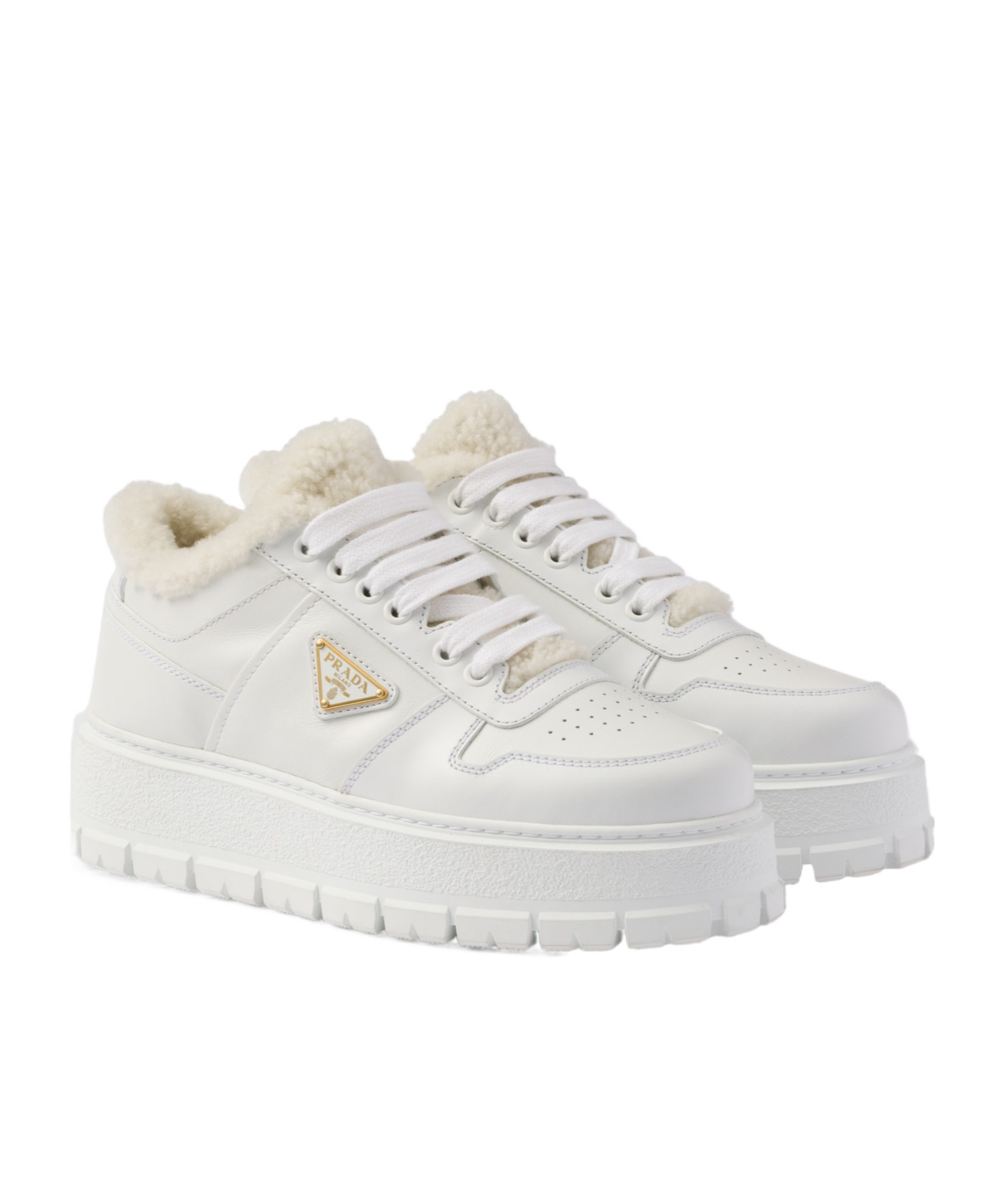 Prada Low Help Recreational Shoe In White