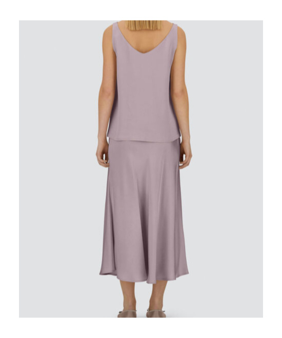 Herno Resort Top In Envers Satin In Pink