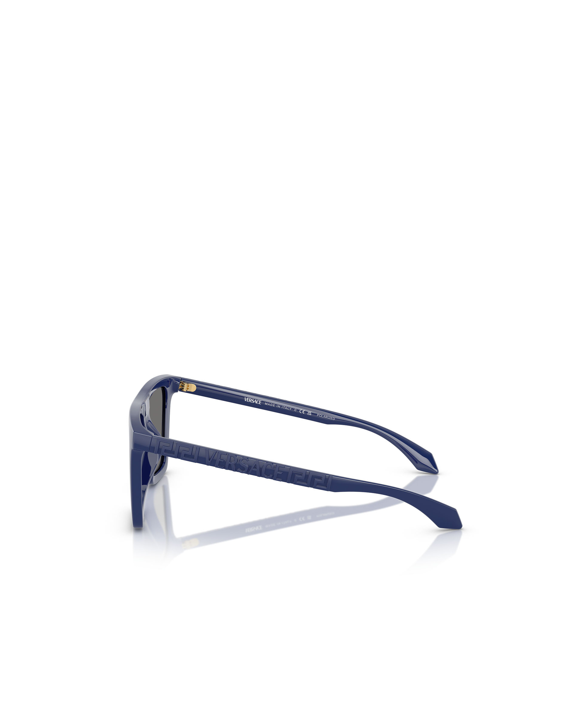 Versace Rectangular Frame Sunglasses In Gray