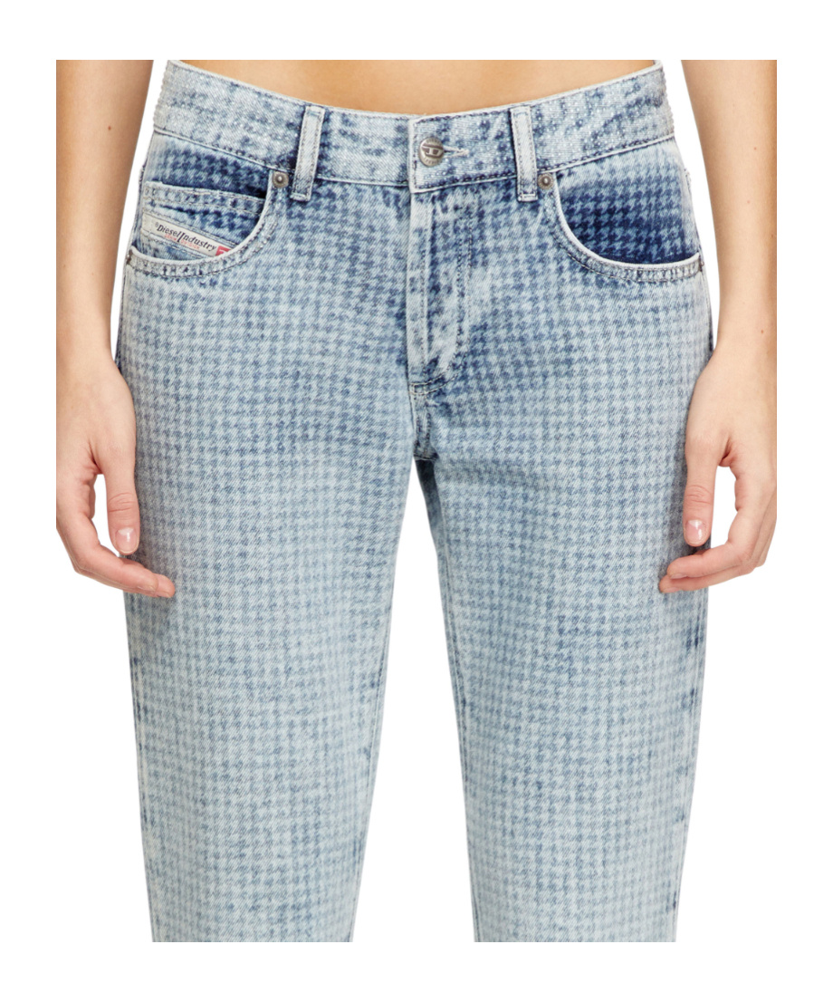 Diesel 1992 D-jiann  Pattern Jeans In Blue