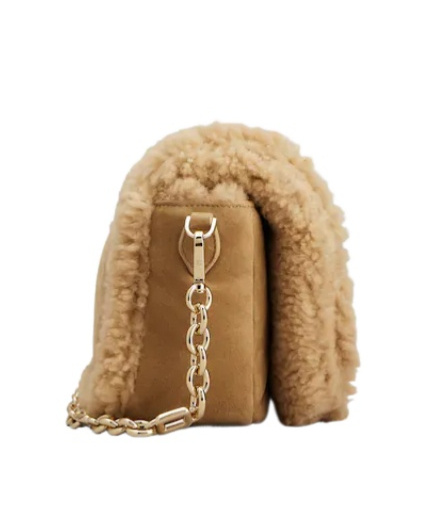 Roger Vivier Vic' Choc Flap Shoulder Bag In Brown