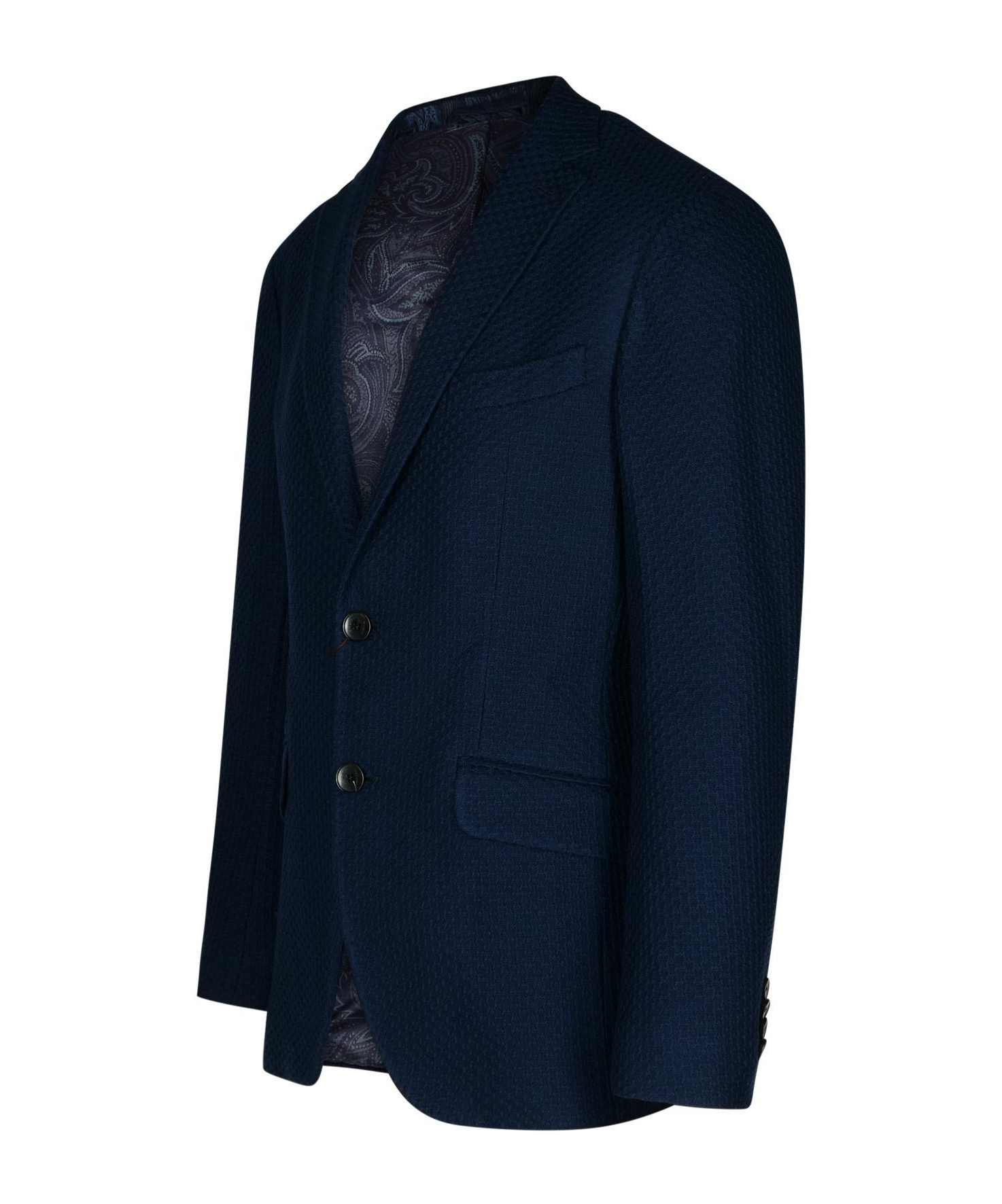 Etro Notched-lapel Single-breasted Blazer In Black
