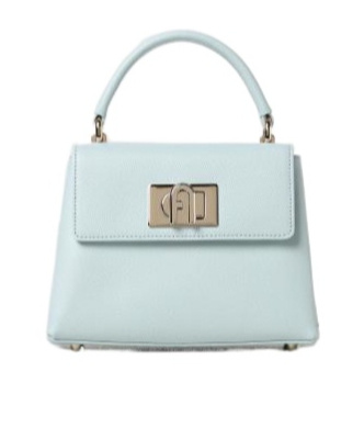 Furla 1927 Leather Tote Bag In White