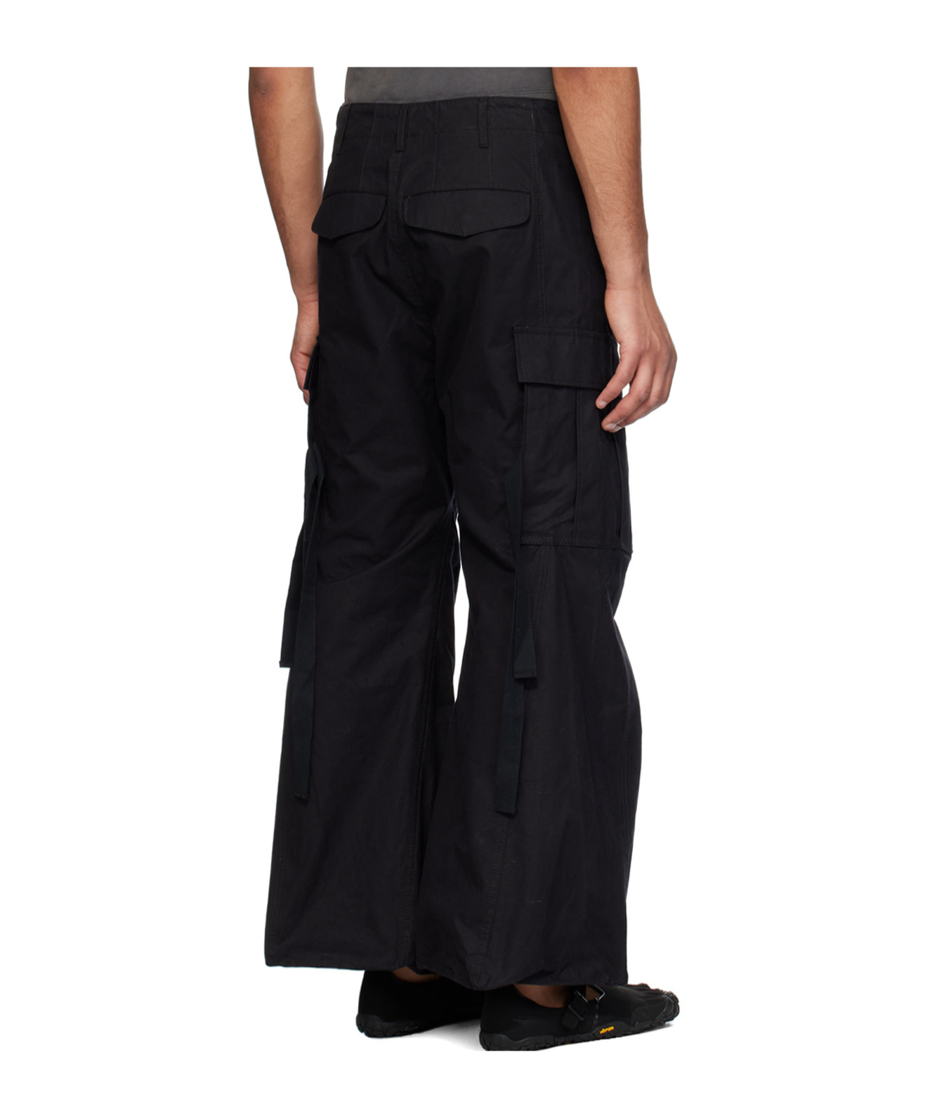 Doublet Belt-loop Overalls In Black