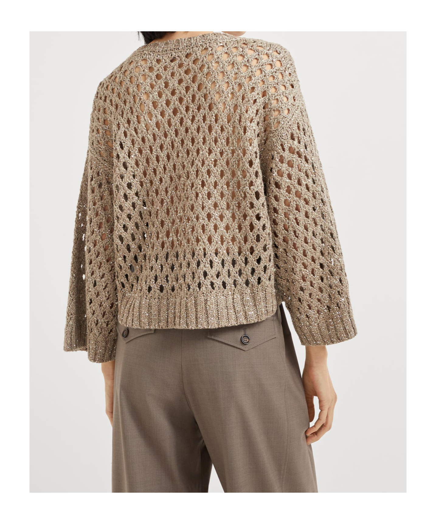 Brunello Cucinelli Dazzling Net Sweater
