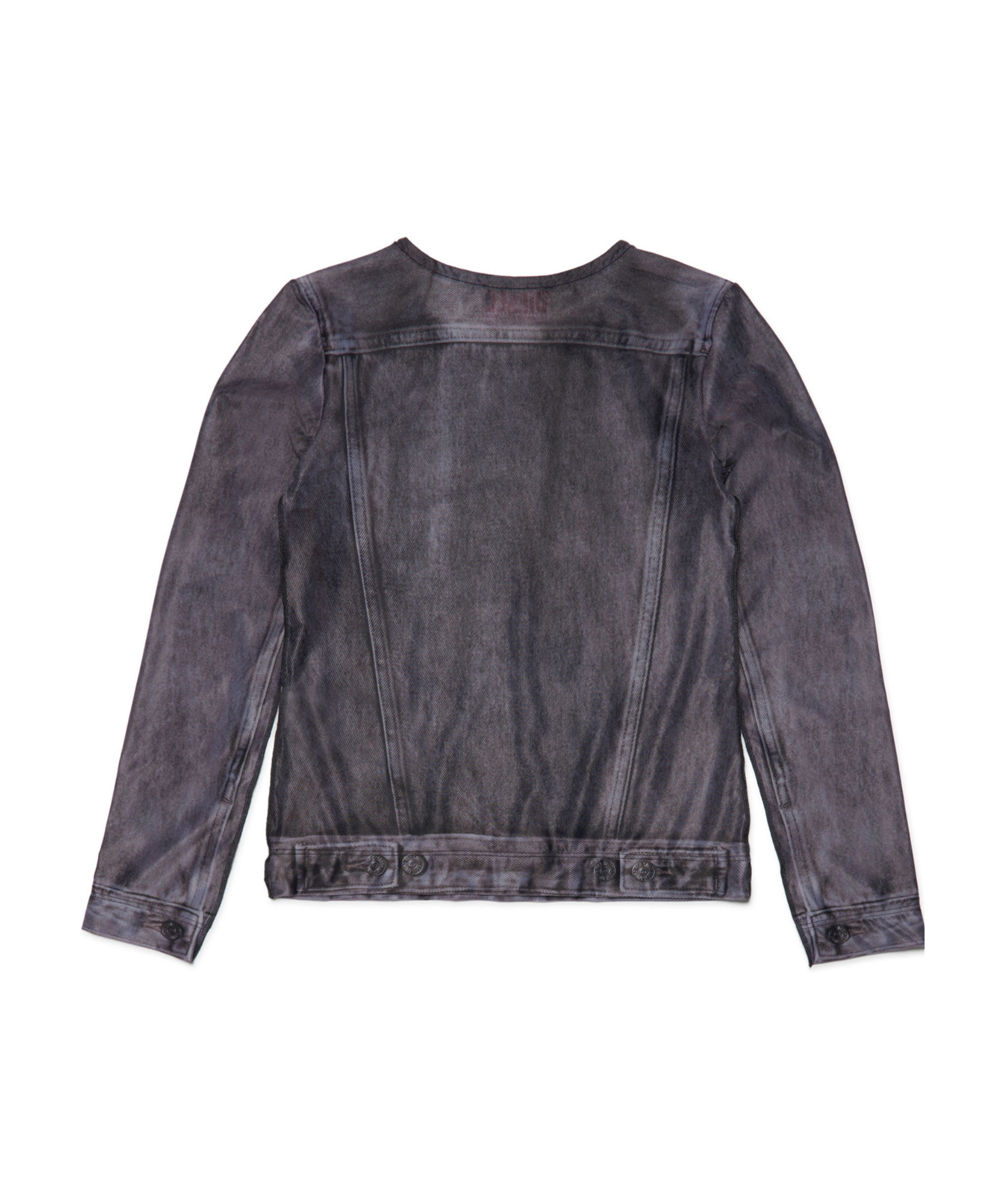 Diesel Tclau Trompe L'oeil Top In Black
