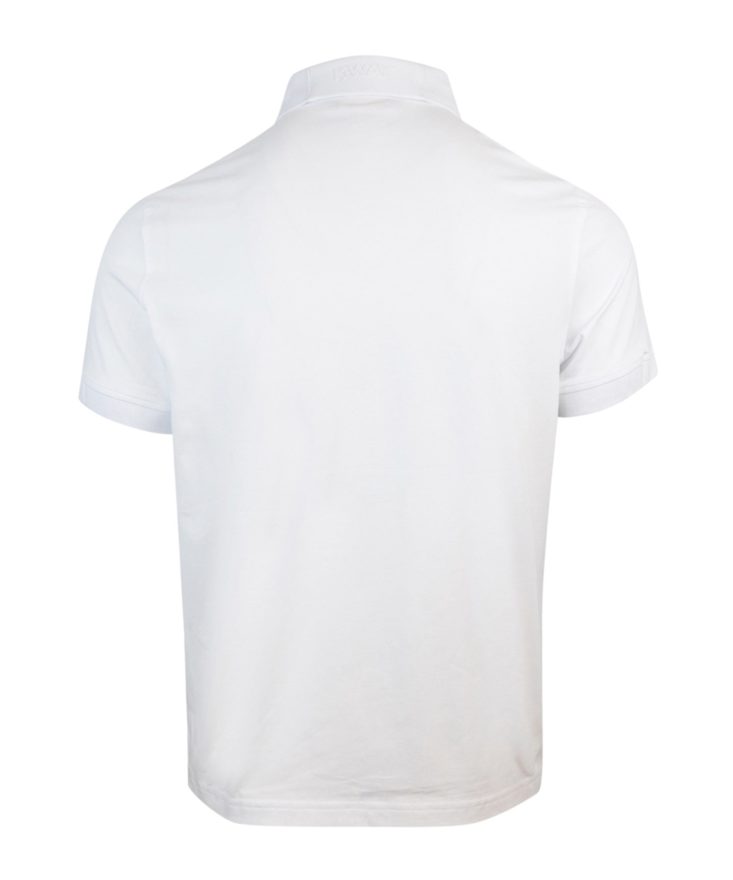 Shop K-way Short-sleeved Polo Shirt In White