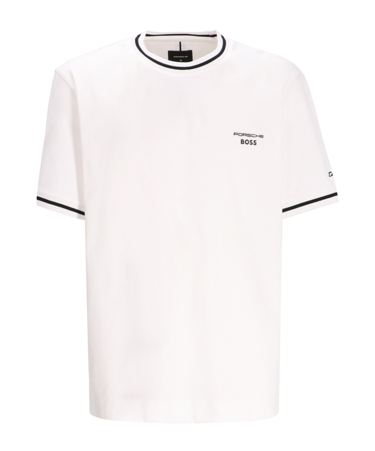 Hugo Boss X Porsche Contrast-trim T-shirt In White