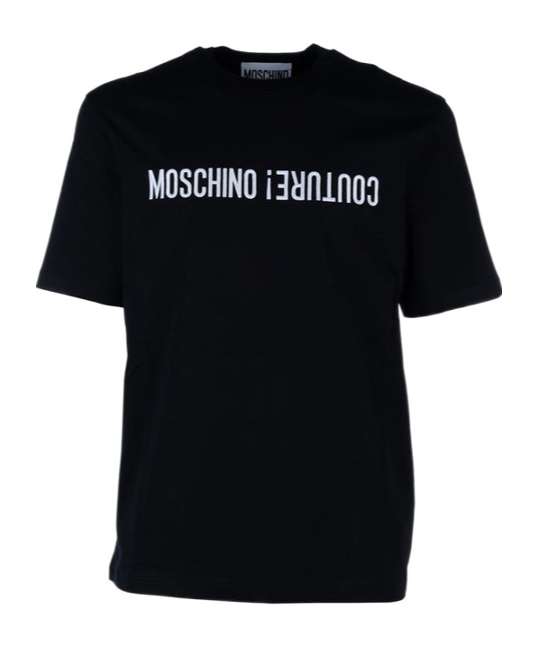 Moschino Men's T-shirt With Logo In Black