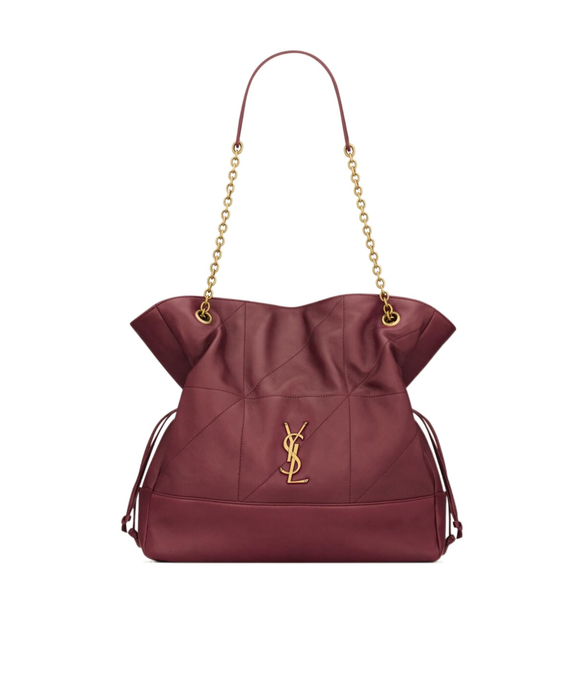 Saint Laurent Jamie 4.3 Large Leather Shoulder Bag In Bordeaux Red