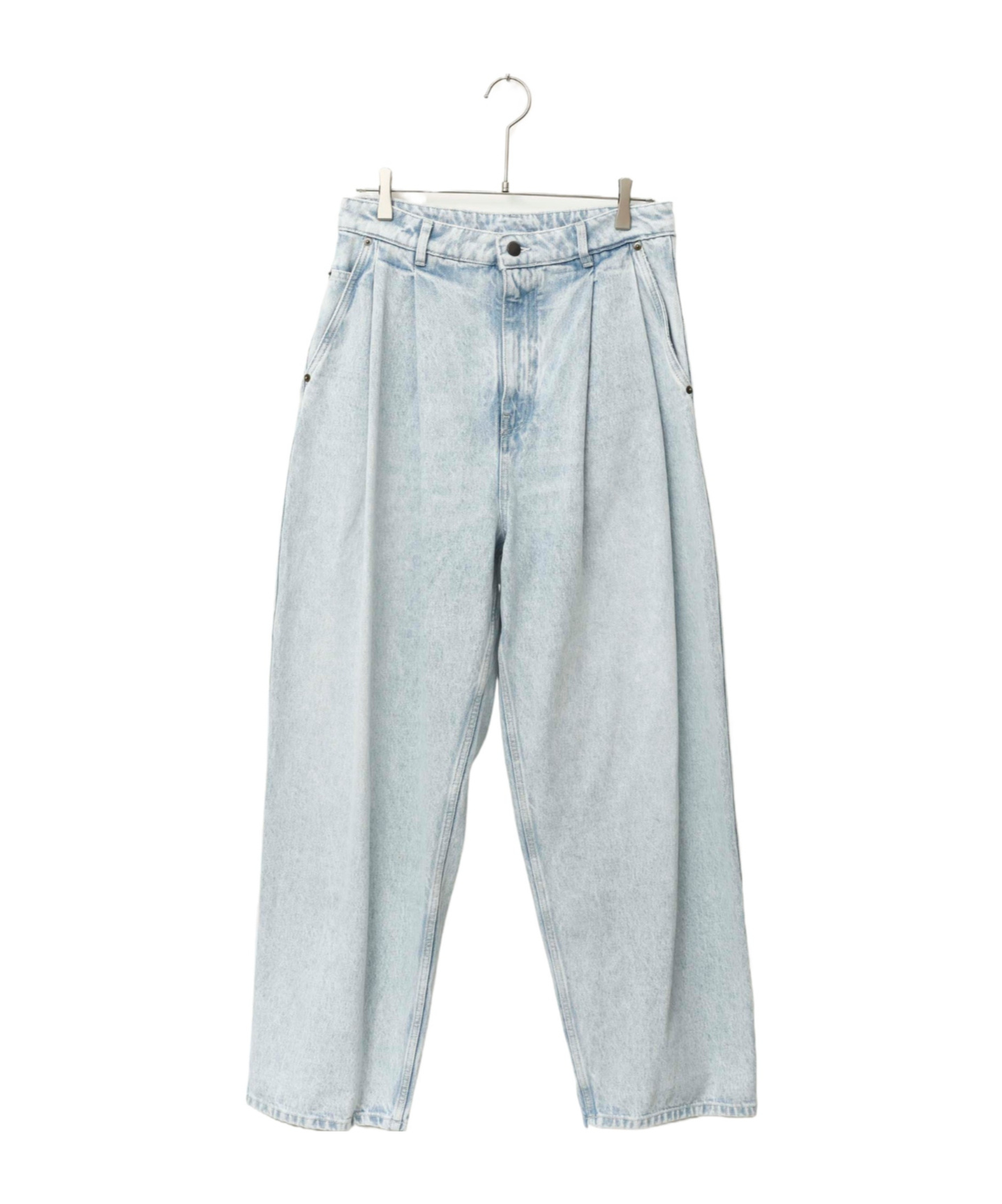 Hed Mayner Pleated Jeans In Blue