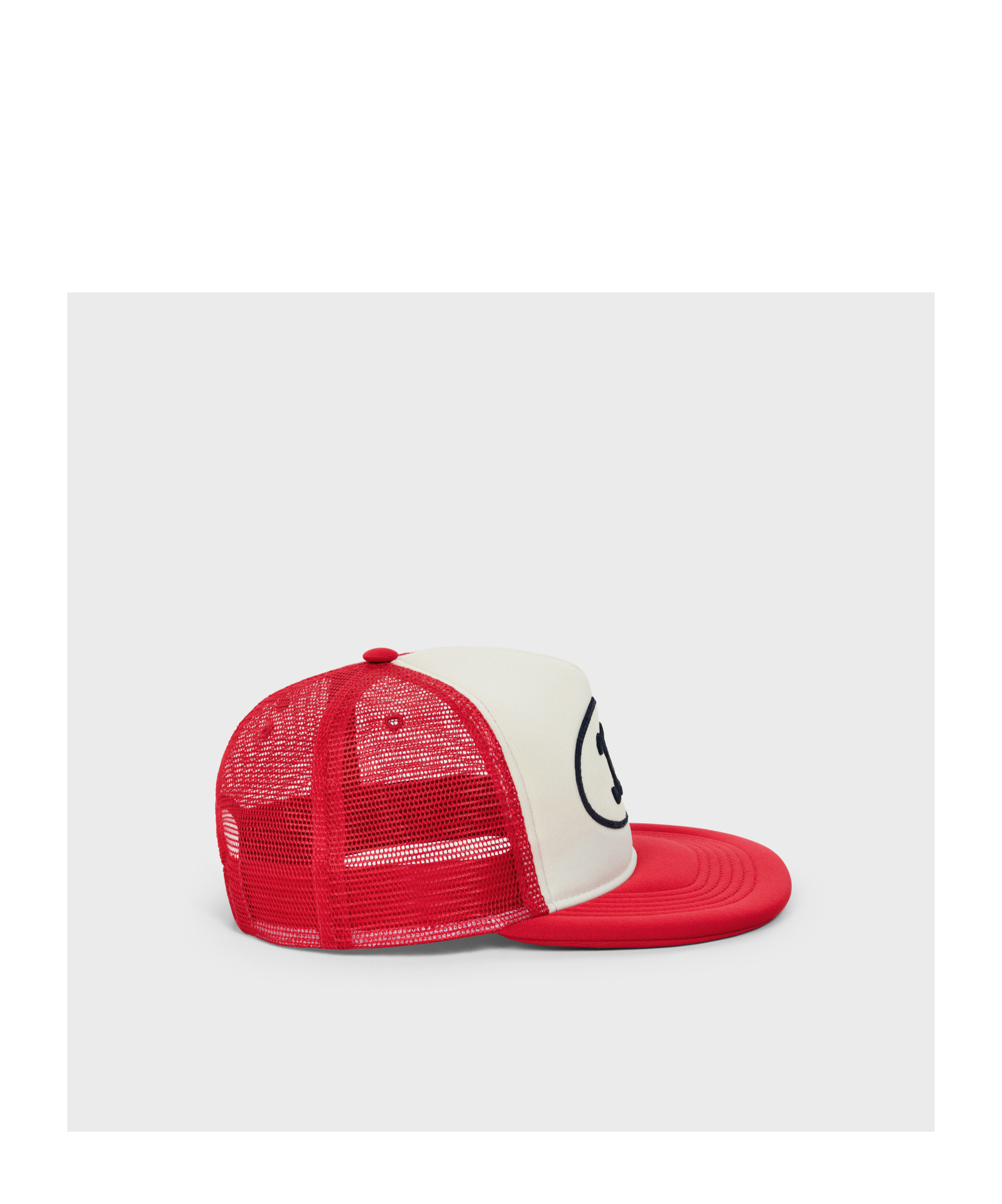 Celine Triomphe Embroidered Patch Hat In Red
