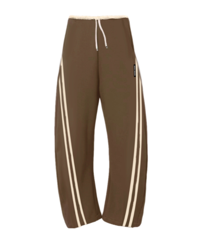 Marissa Chiara Drawstring Sweatpants In Brown