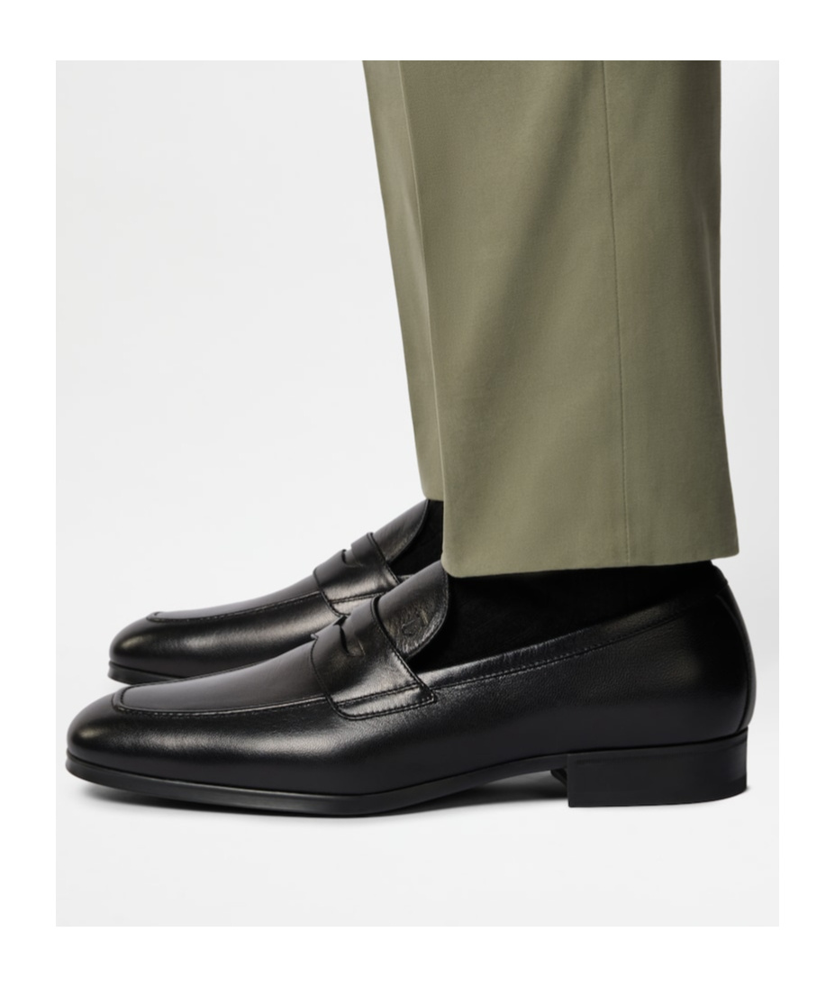 Tod's Logo-debossed Leather Penny Loafers In Black