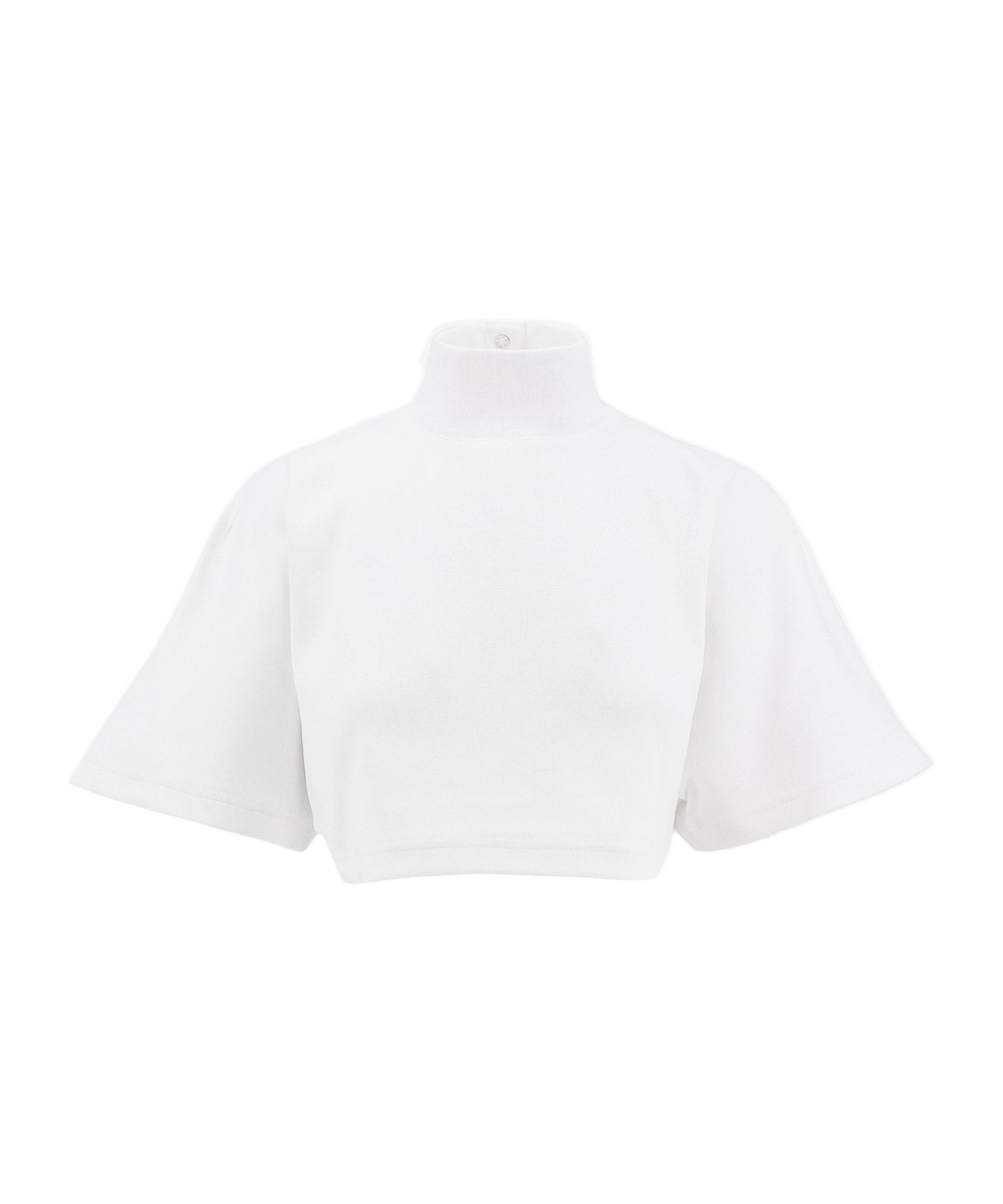 Alaïa High-necked T-shirt In White