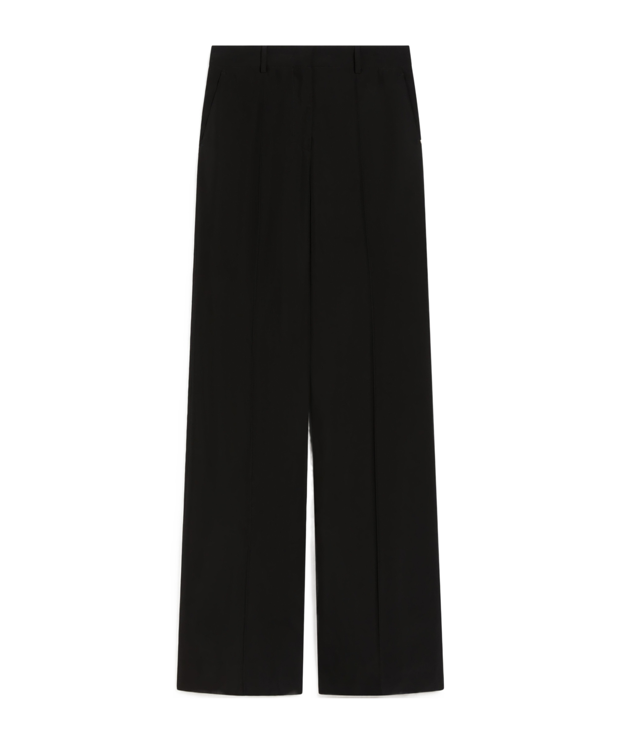 Sportmax Low-rise Bell Bottoms In Black
