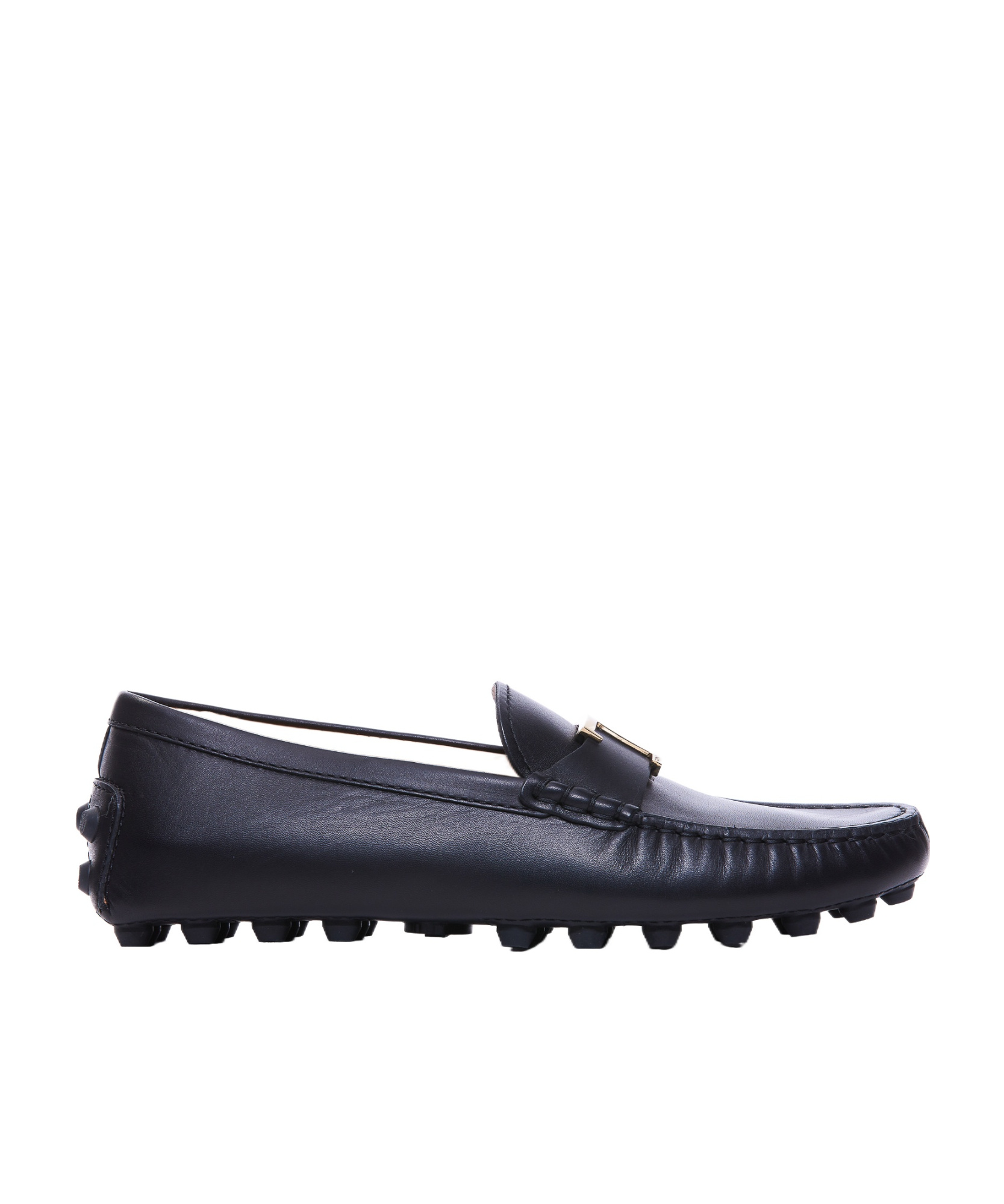 Tod's Gommino Leather Loafers In Black
