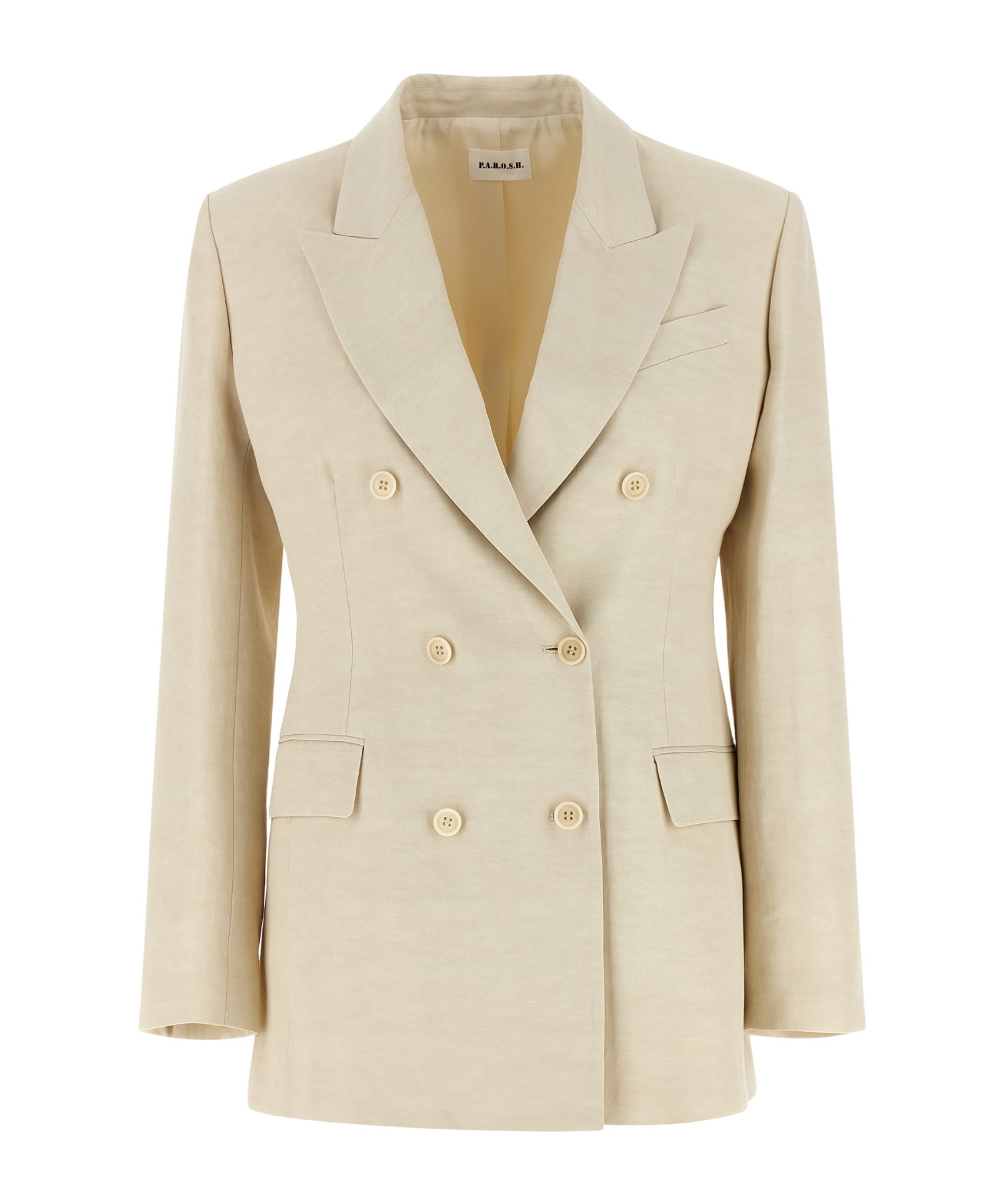 P.a.r.o.s.h Long-sleeved Suit Jacket In Neutral