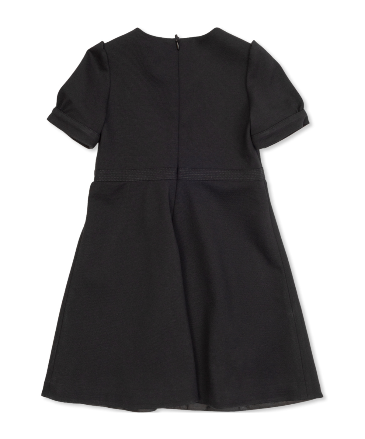 Versace Round Neck Dress In Black