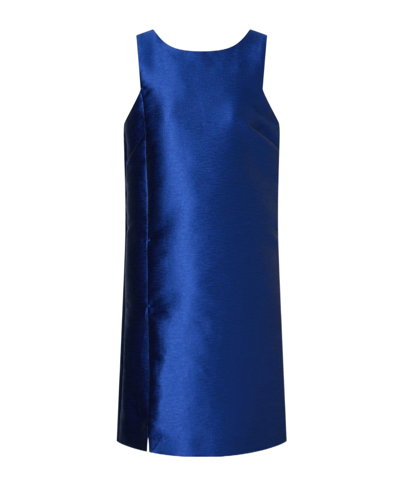 Emporio Armani Short Dress In Shantung-effect Fabric