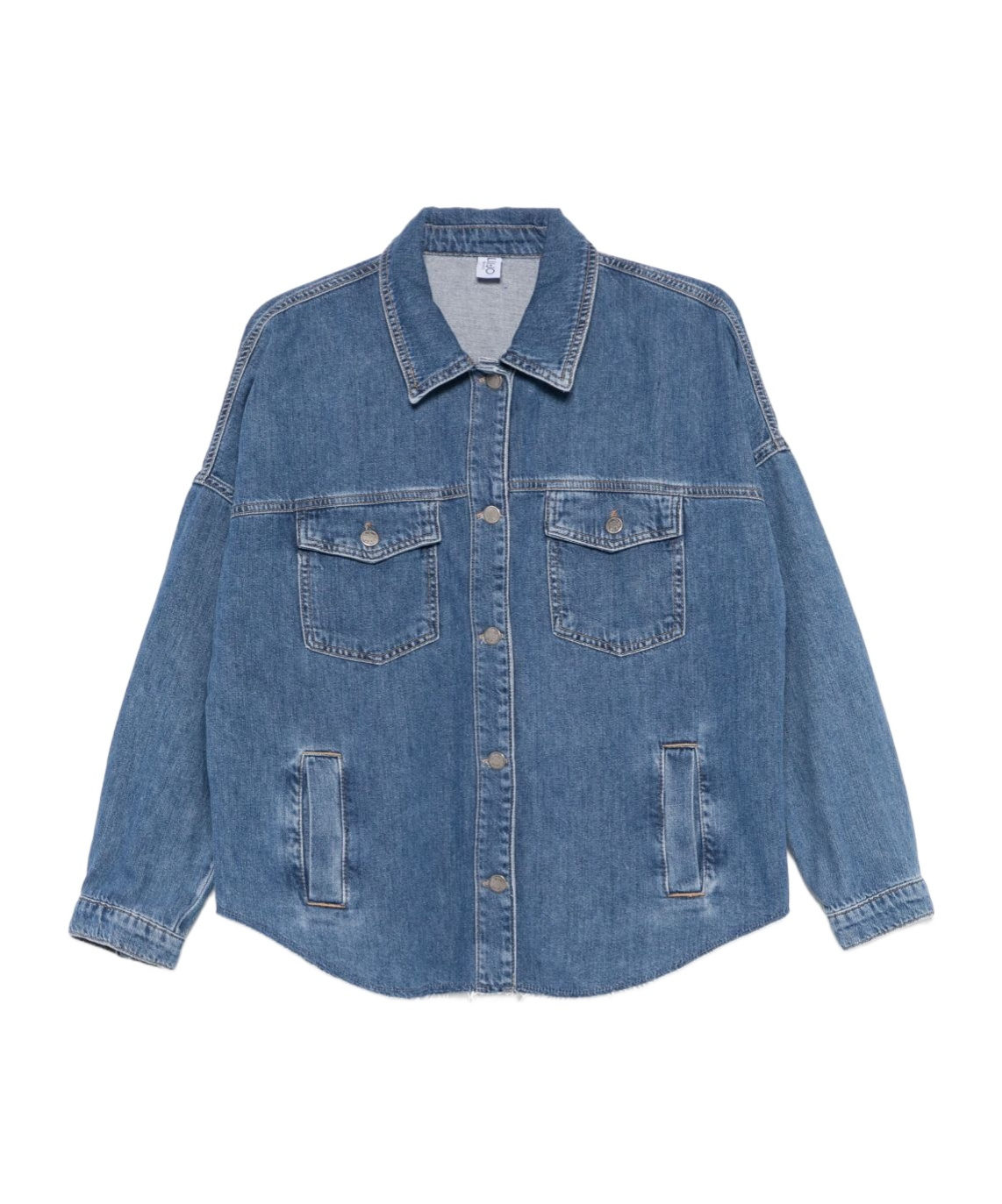 Liu •jo Denim Jacket With Chest And Side Pockets In Blue