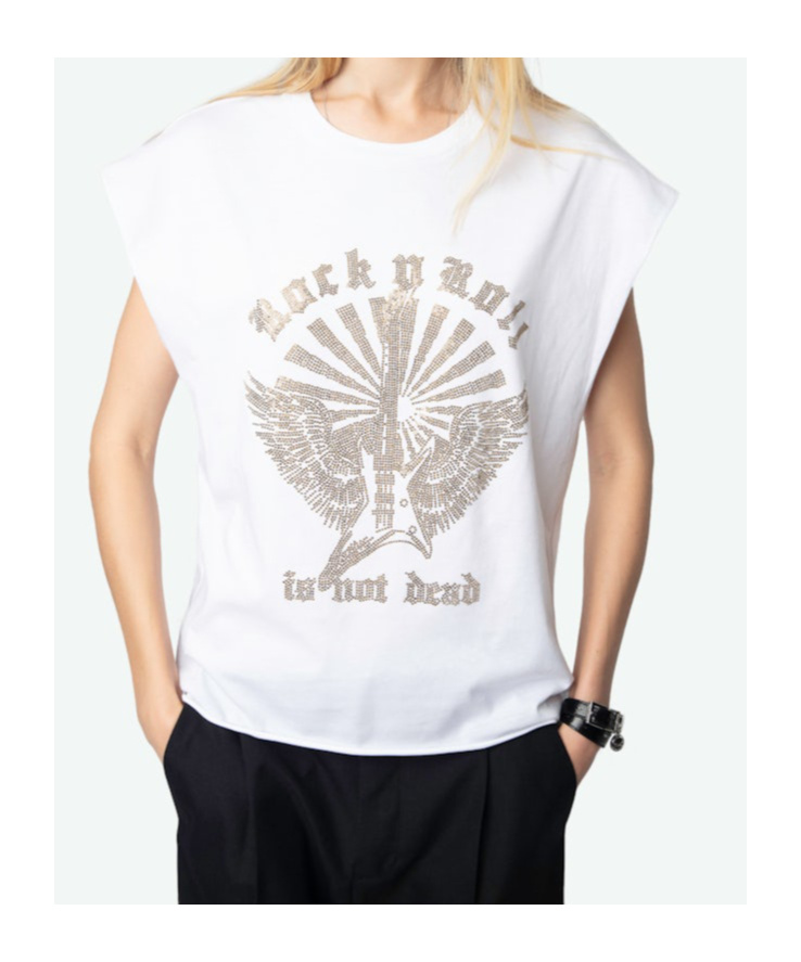 Shop Zadig & Voltaire Zadig Voltaire Cloe Tank Top In White