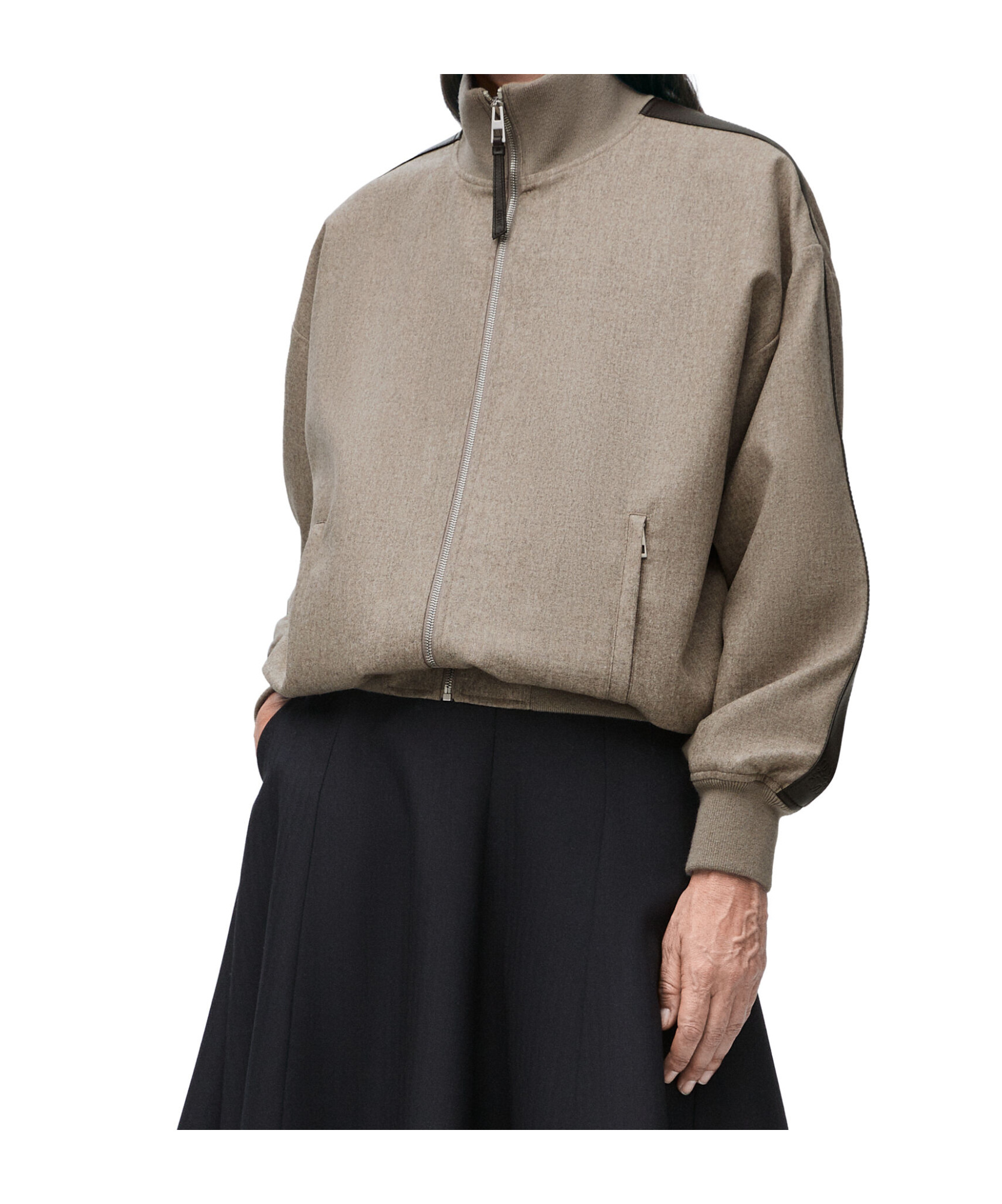 Loewe Wool And Cashmere Sportswear Jackets In Gray