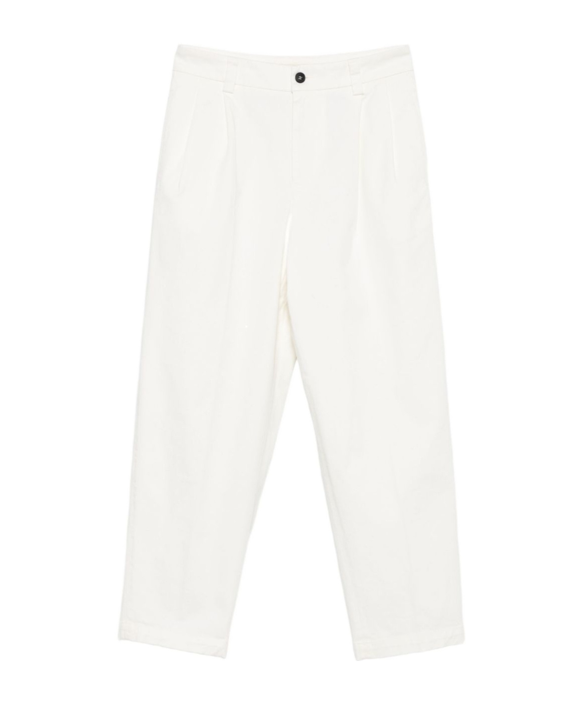Barena Venezia Pleated Zipper Casual Pants In White