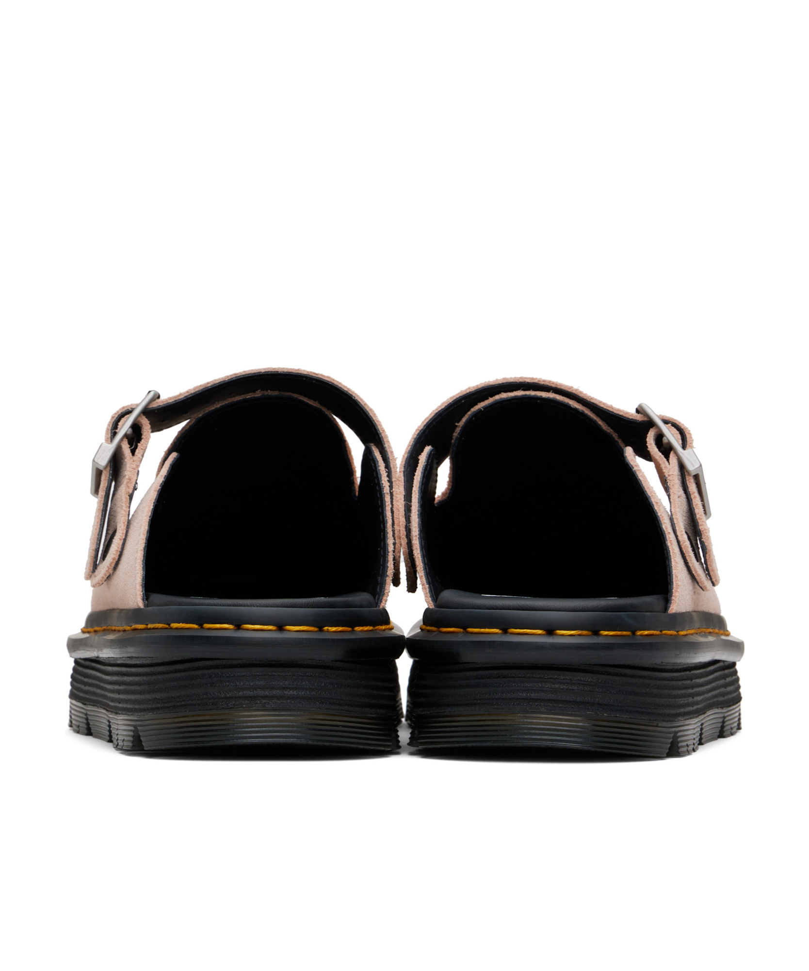 Dr. Martens' Round Toe Mules In Black