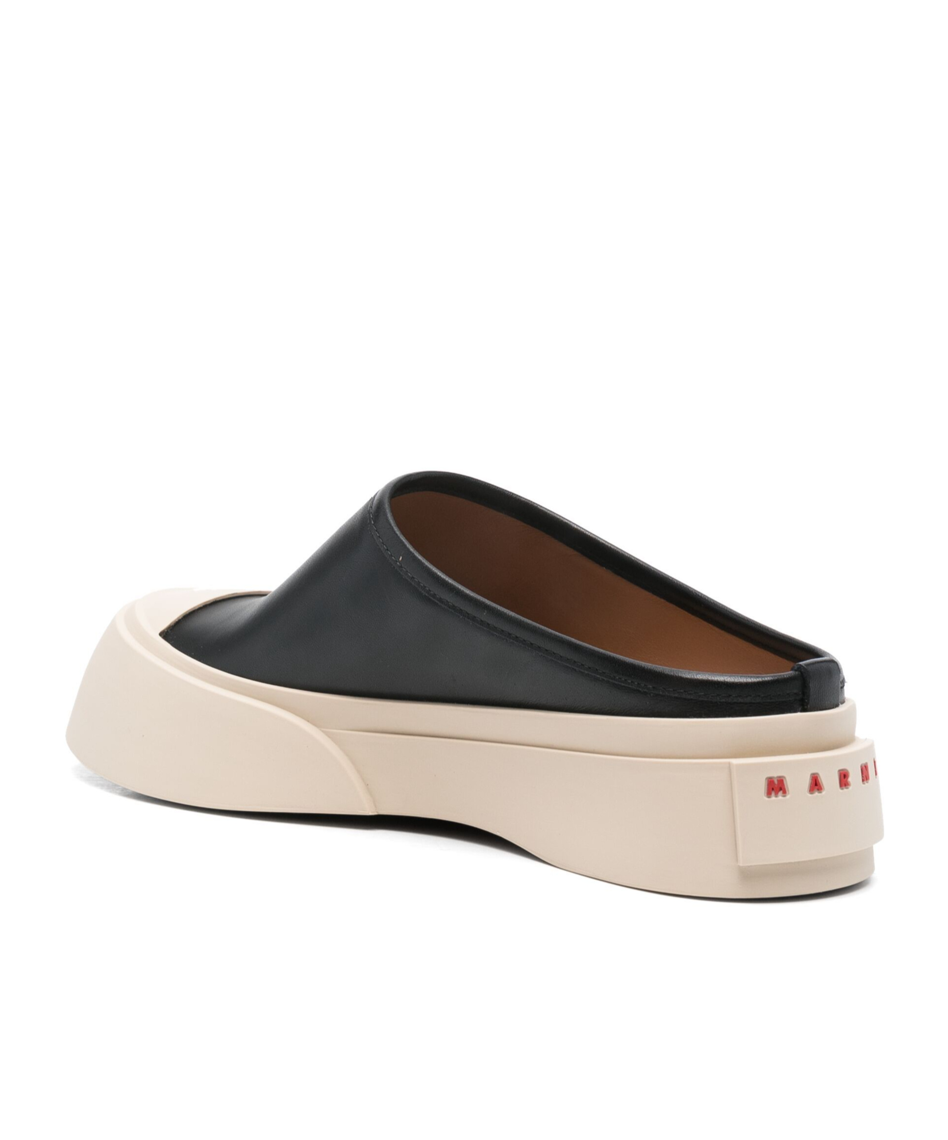 Marni Pablo Leather Flats For Men In Black