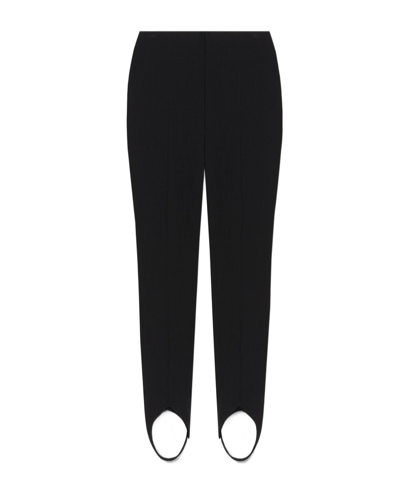 Nanushka Seersucker Stirrup Pants In Black