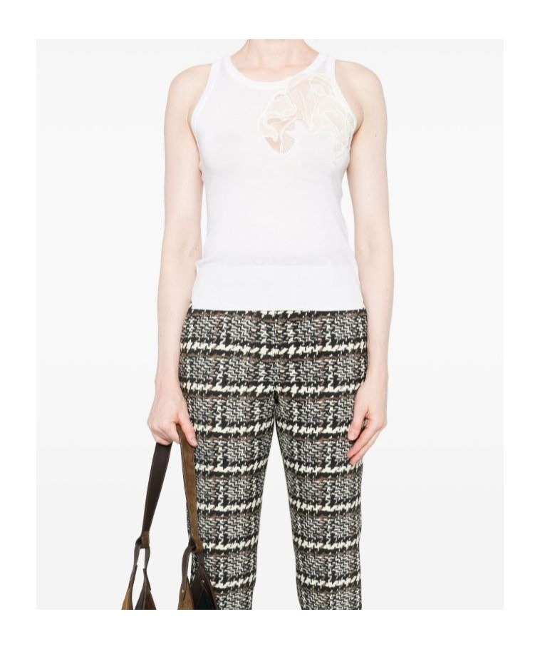 Ermanno Scervino Crew Neck Vest In White