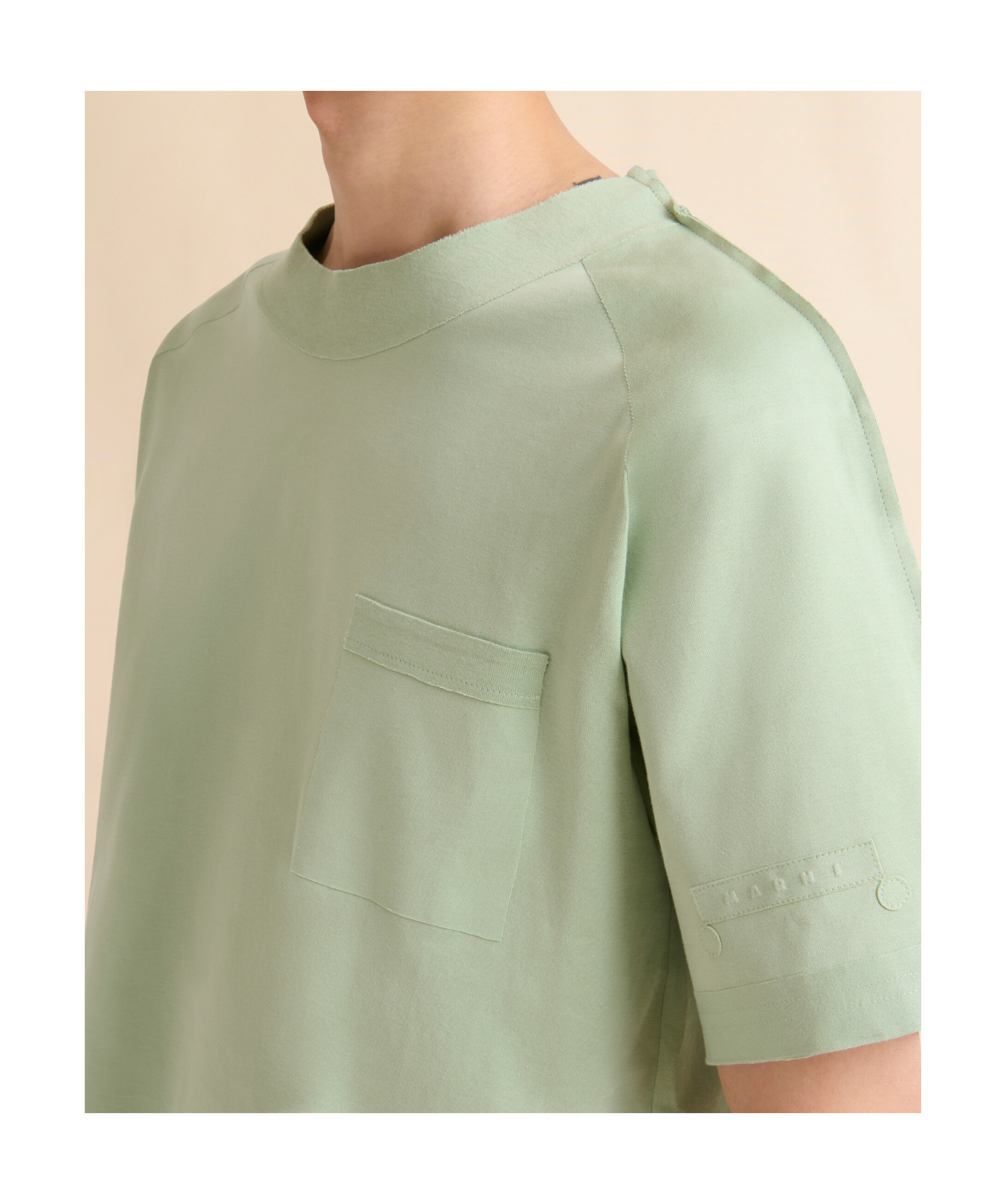 Shop Marni Logo-embossed T-shirt