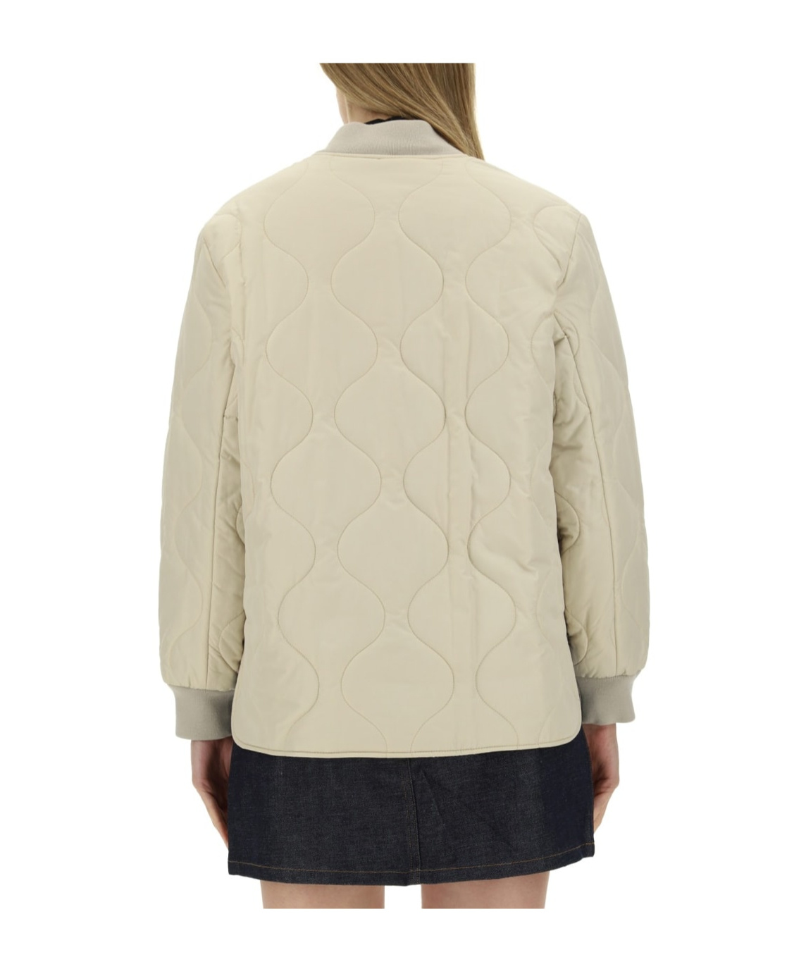 Apc A.p.c. Quilted Buttoned Jacket In White