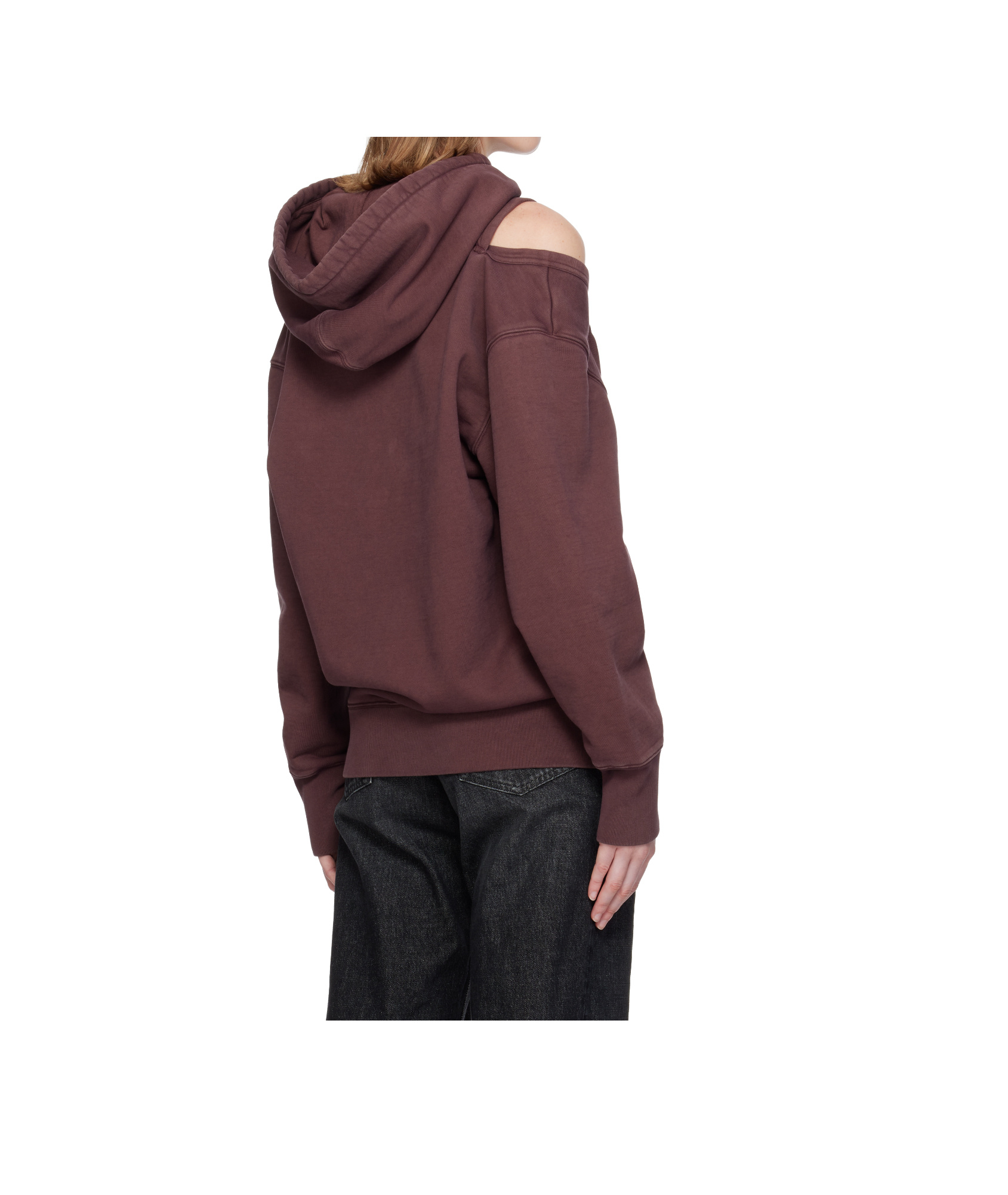 Jean Paul Gaultier Long-sleeved Sweatshirt In Burgundy