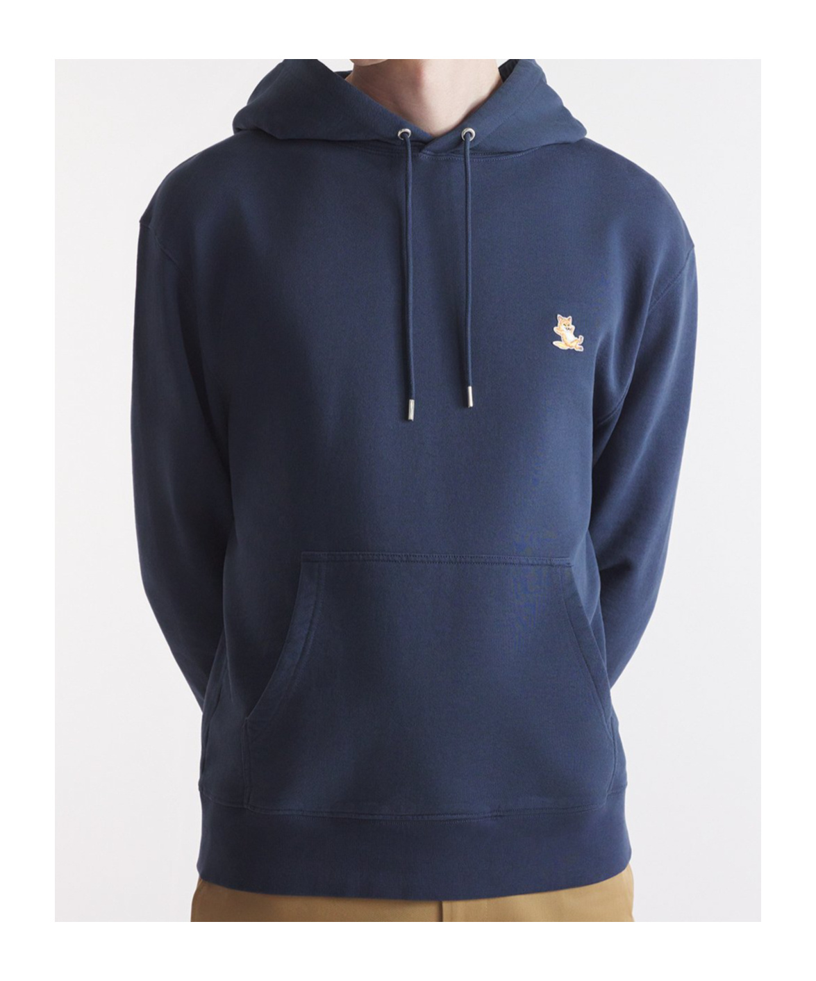 MAISON KITSUNÉ MAISON KITSUNÉ BOLD FOX HEAD PATCH DRAWSTRING HOODIE