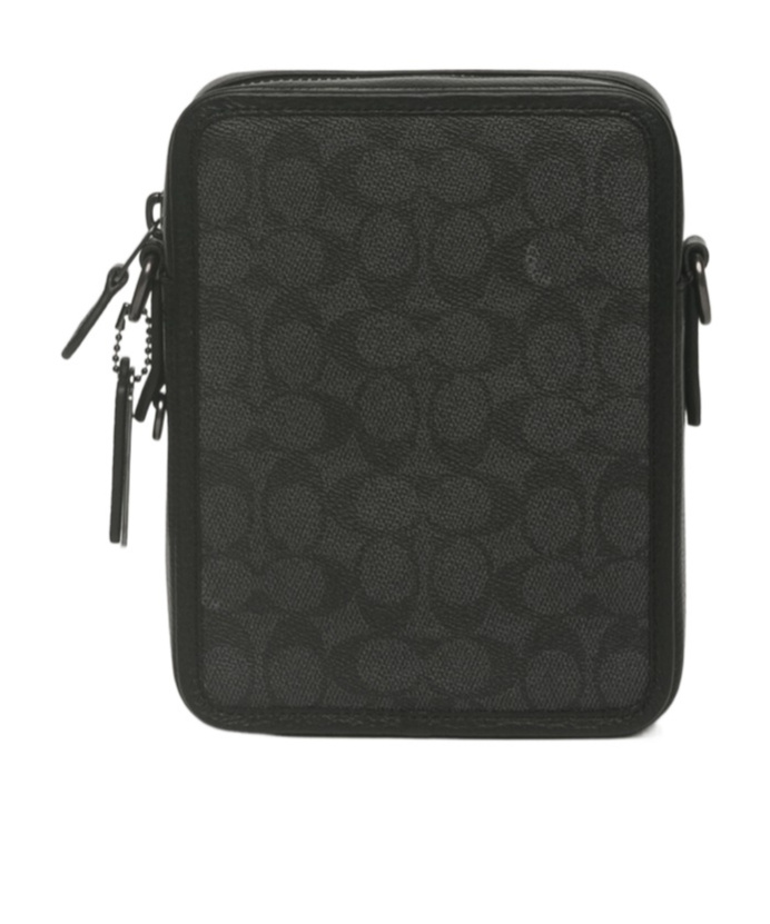 Coach Zippered Diagonal Backpack In Black