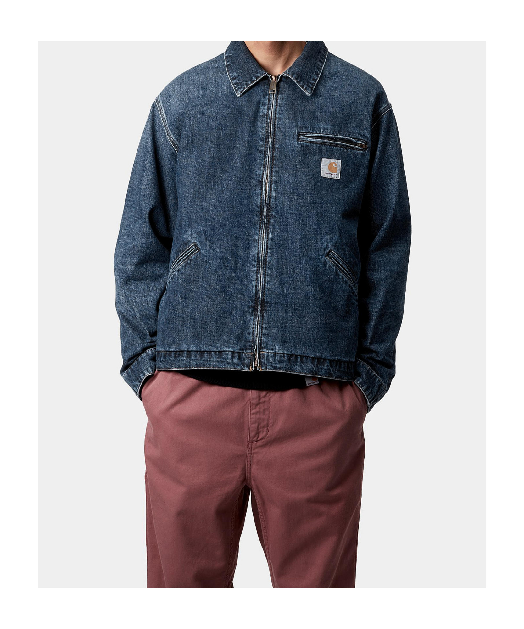 Carhartt Og Detroit Puffer Jackets Blue In Blue