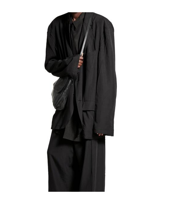 Balenciaga Single-breasted Blazer In Black
