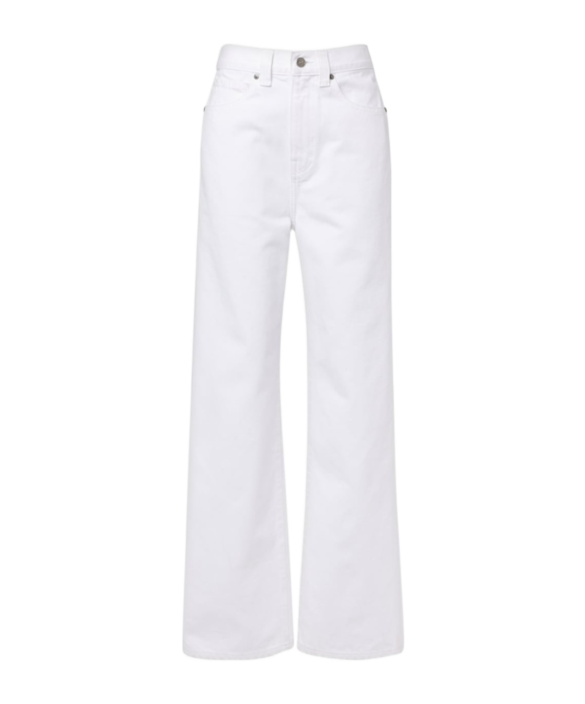 Khaite Bonnie Low-rise Straight Jeans In White