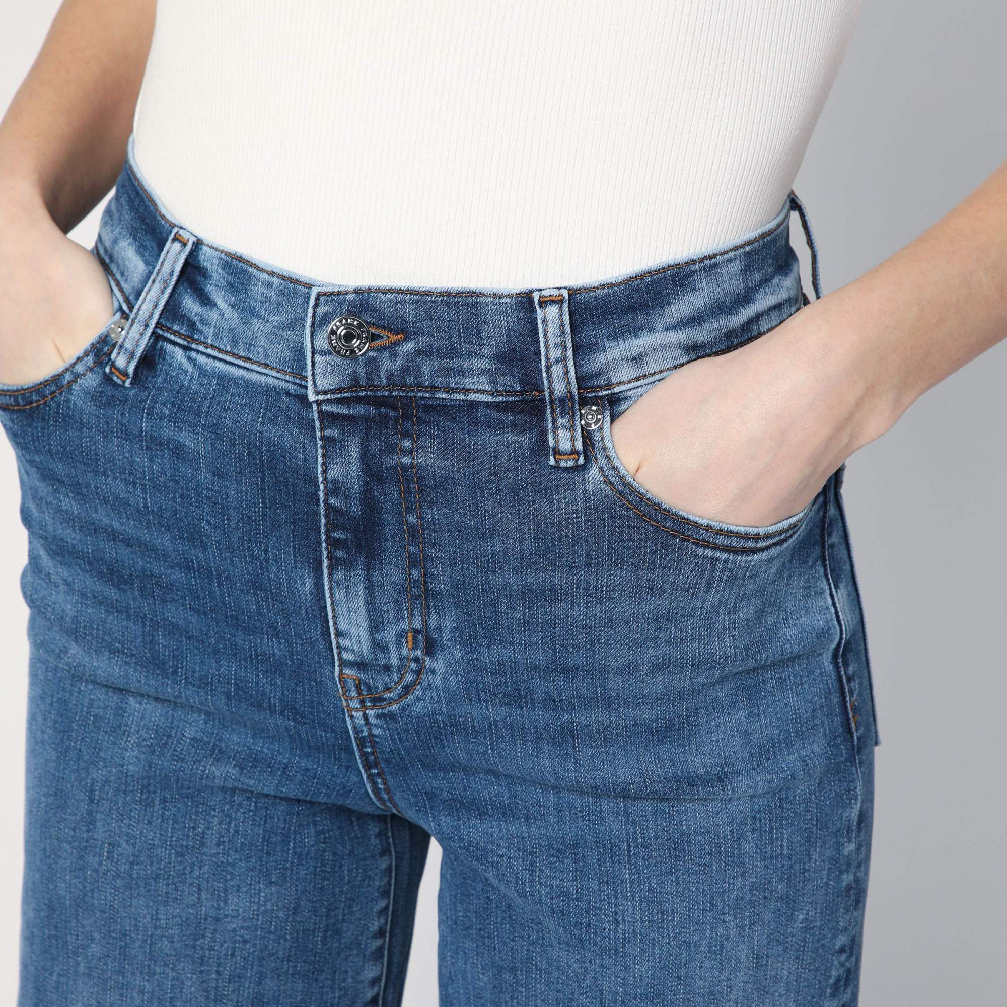 Frame High-waisted Wide-leg Casual Pants In Multi
