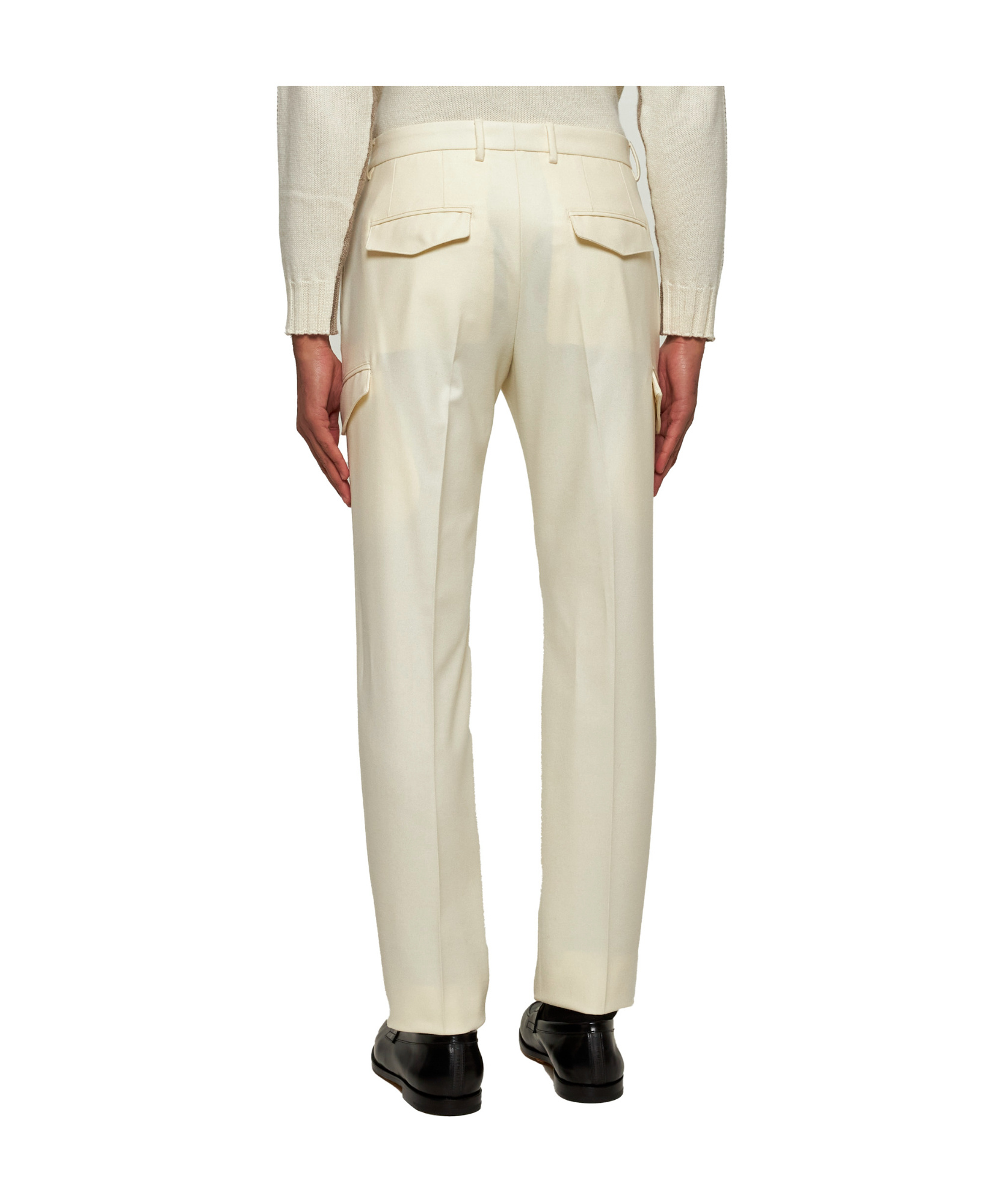 Shop Tagliatore Lang Trousers In Nude