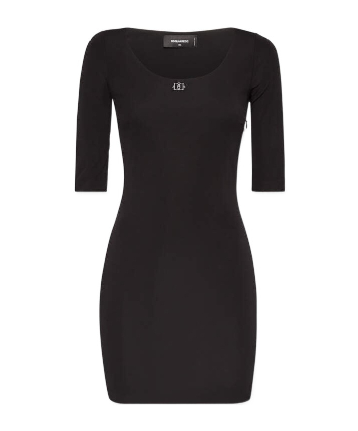 Dsquared2 Midi Dress In Black