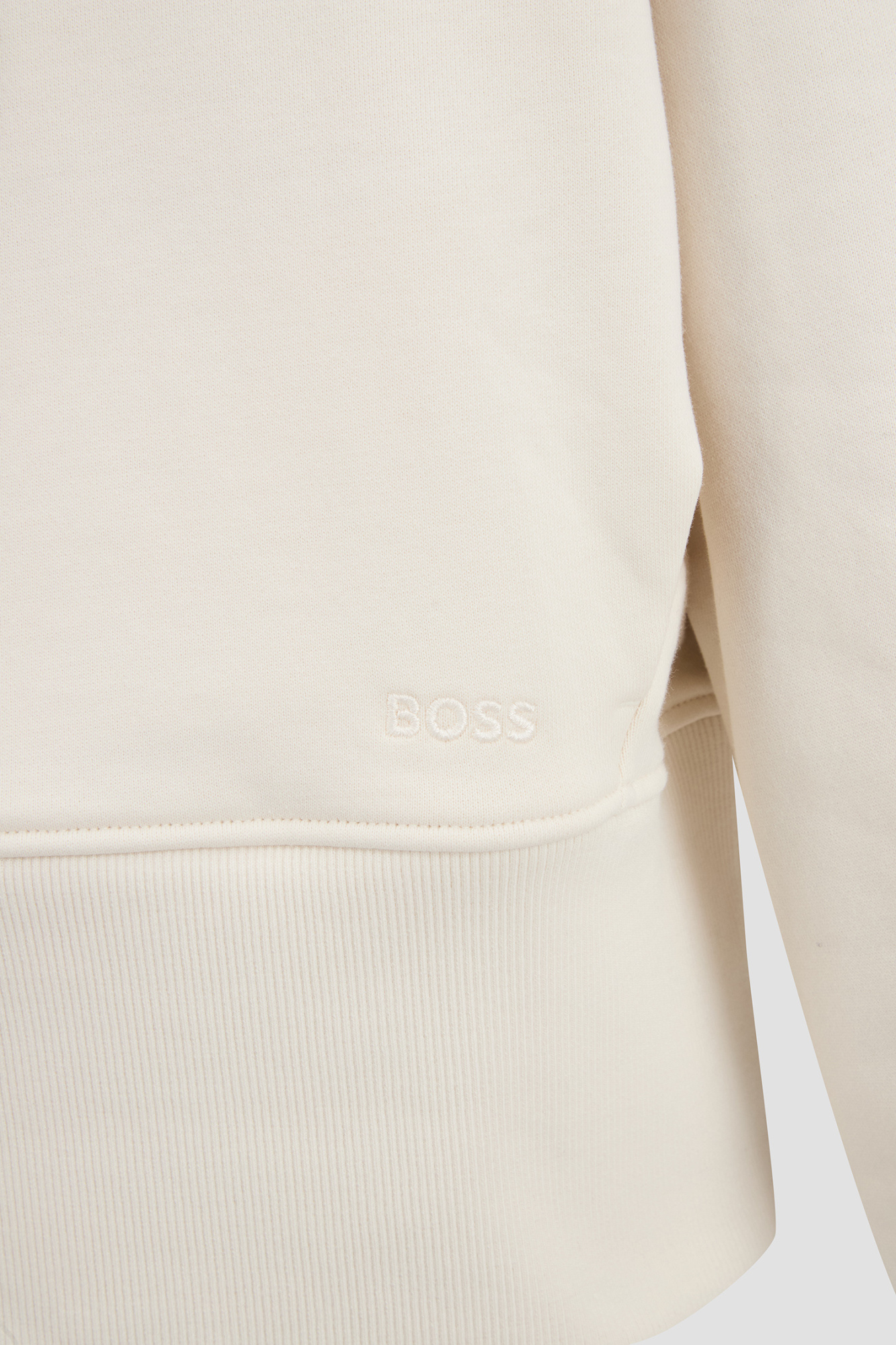 Shop Hugo Boss Cotton Hoodie