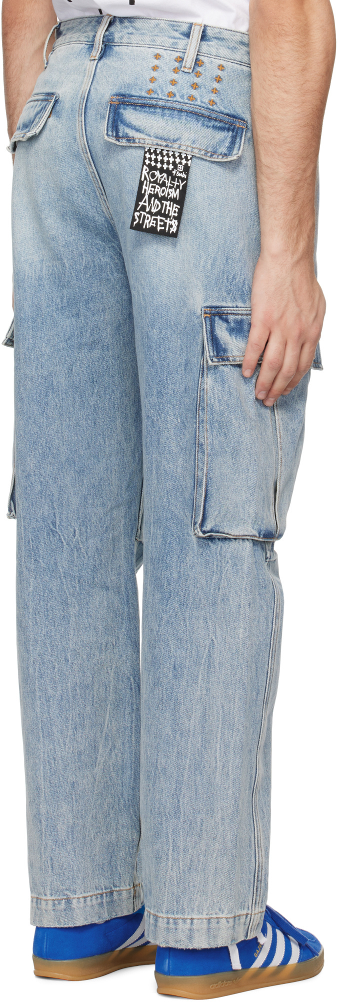 KSUBI RIOT REKON DENIM CARGO PANTS