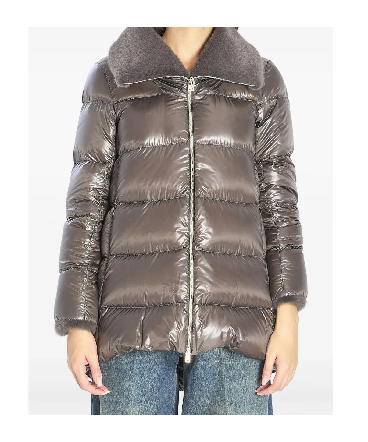 Herno Down Jacket In Gray